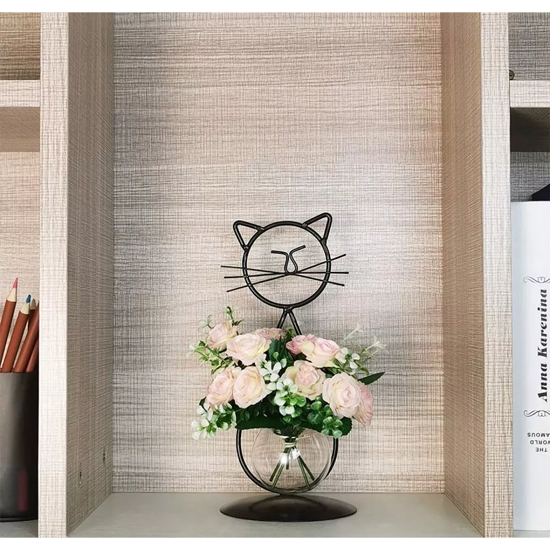 Maceta Decorativa De Mesa Plantas Acuaticas y Arreglos de Flores Naturales 5