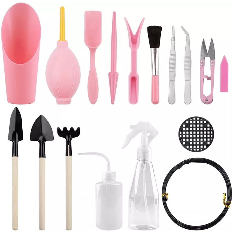 Kit Herramientas Jardín Cactus, Suculentas x17 Piezas 4