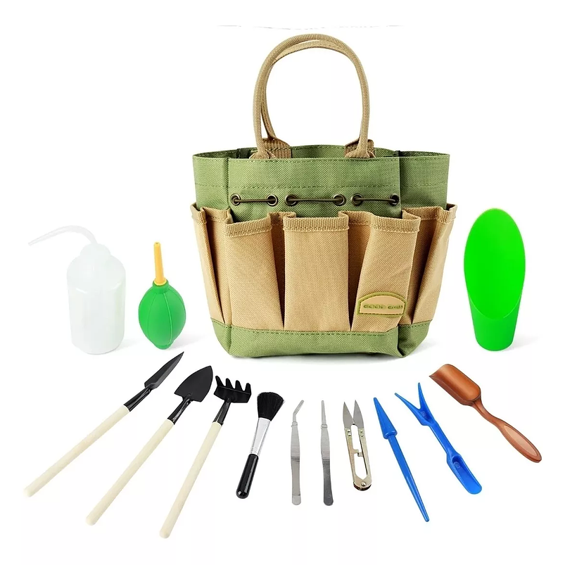 Kit Herramientas Suculentas X13 Piezas más bolso Organizador 4