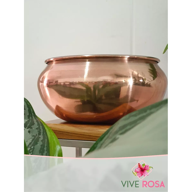 Matera - Maceta En Aluminio Rosado Para Plantas Rosa 2