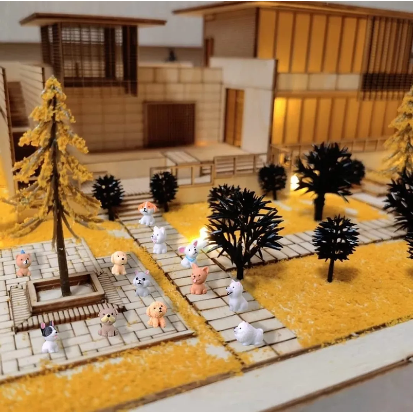 Set Mini Figura Perritos Decorativas Terrario Jardín X12unid 4