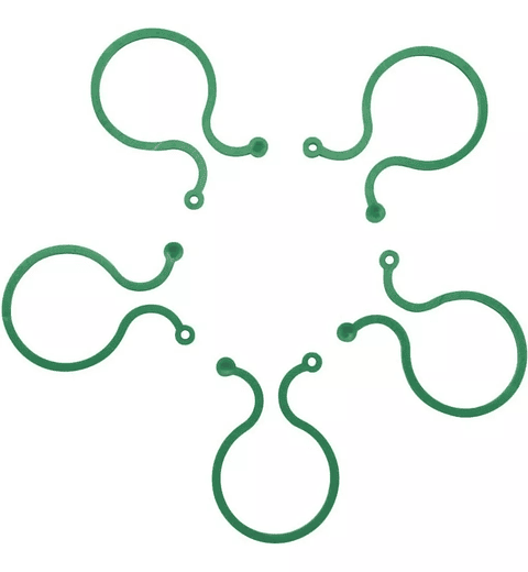 Clip Gancho De Amarre De Plantas Hortalizas x50 Unid