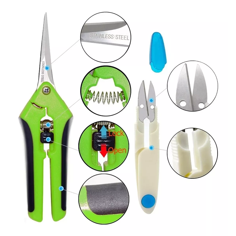 Kit Herramientas Bonsai Cactus Suculentas x5 Piezas Plantas 4