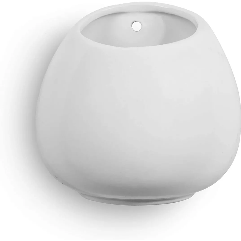 Maceta Cerámica Premium Pared Forma Gota De Plantas 2