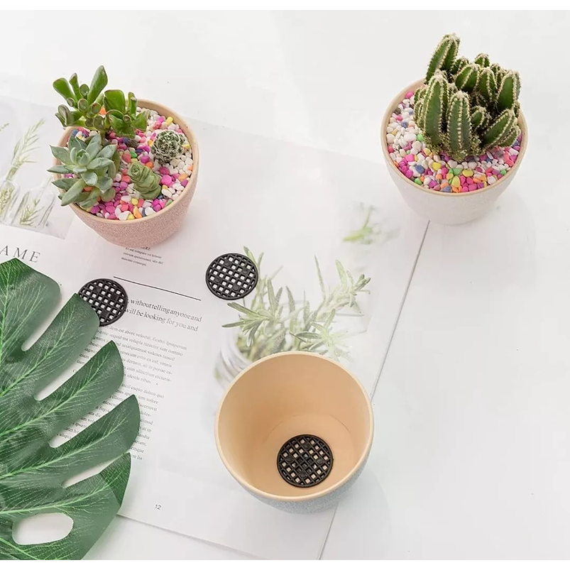 Juego Macetas X4 Unid Cerámica Tono Pastel 9cm Diamx7cm Alto Pastel x4 Pastel 4