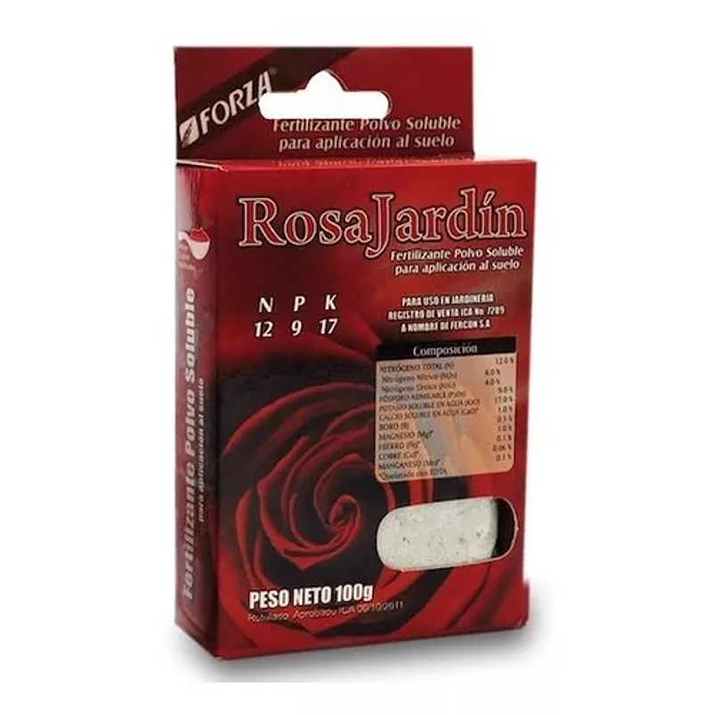 Fertilizante De Rosas (plantas) Soluble Forza X100 Grs 1