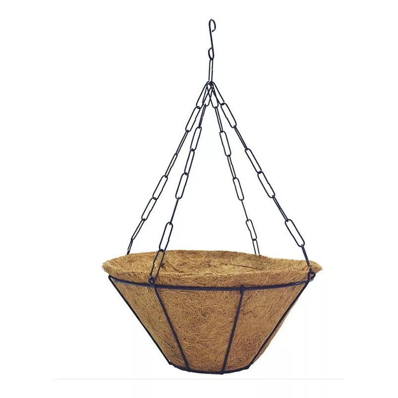 Canasta Cónica de Colgar para Plantas más nido De Coco x42cm Diametro 1
