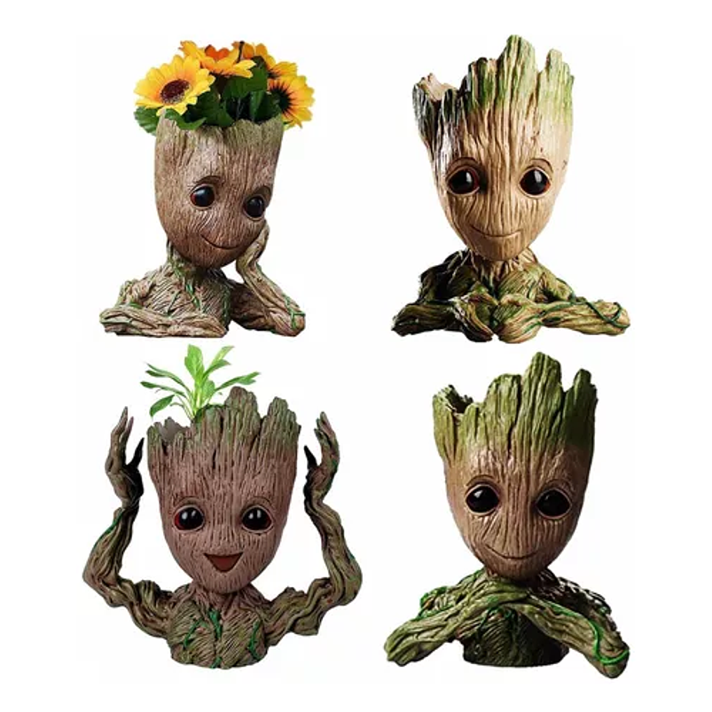 Maceta de Plantas Cactus y Suculentas Baby Groot Plástica 1