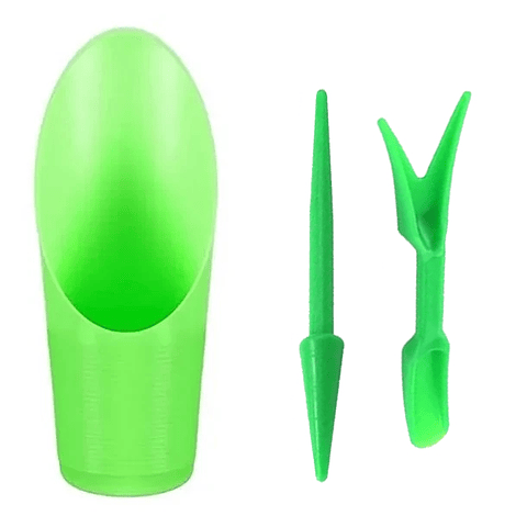 Kit Herramientas Siembra Plástico x3 Piezas Plantas Pequeña