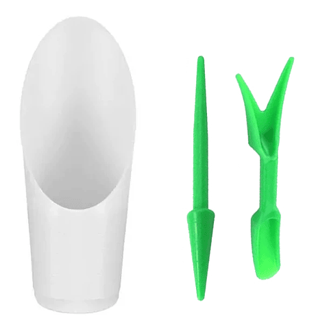 Kit Herramientas Siembra Plástico x3 Piezas Plantas Pequeña
