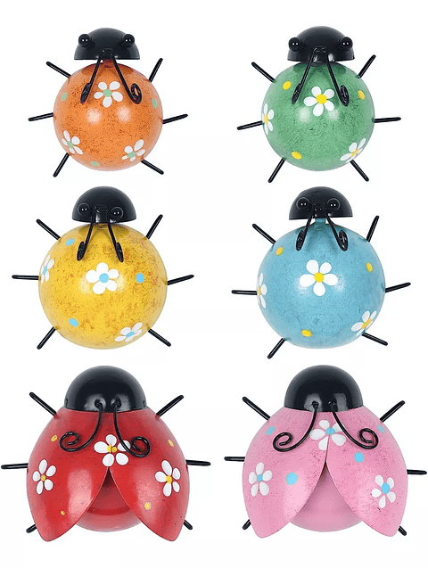 Set Figuras x6 Unidades Decorativas Jardín - Pared