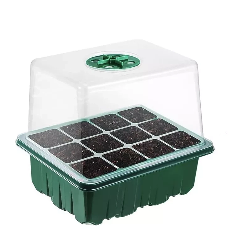 Bandeja Germinación Semillas Plástica x1 Unidades mas Cúpula Alta 1