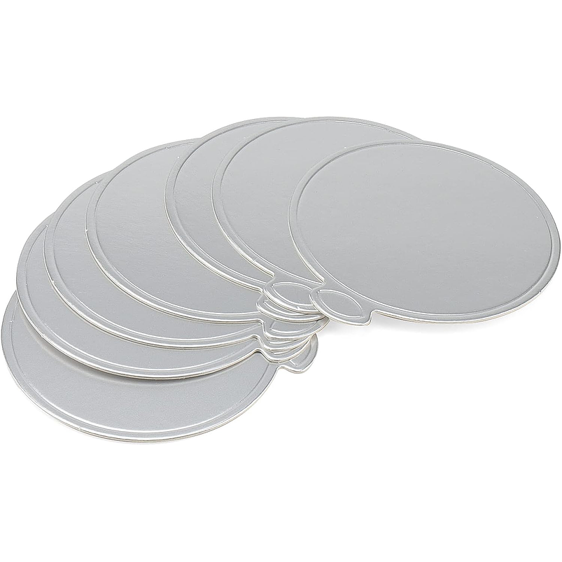 Tableros Base Papel Para Torta Dorado 8cm Diámetro x45 Unidades 5