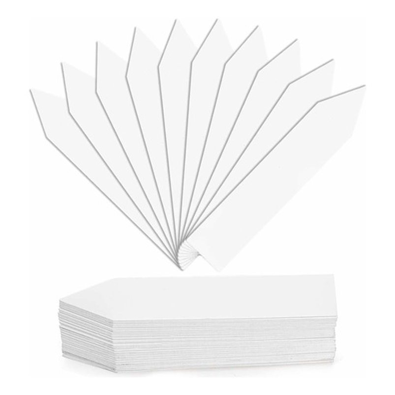 Etiqueta de Plantas Plástica Marcar Rectangular x50 Blanco 6