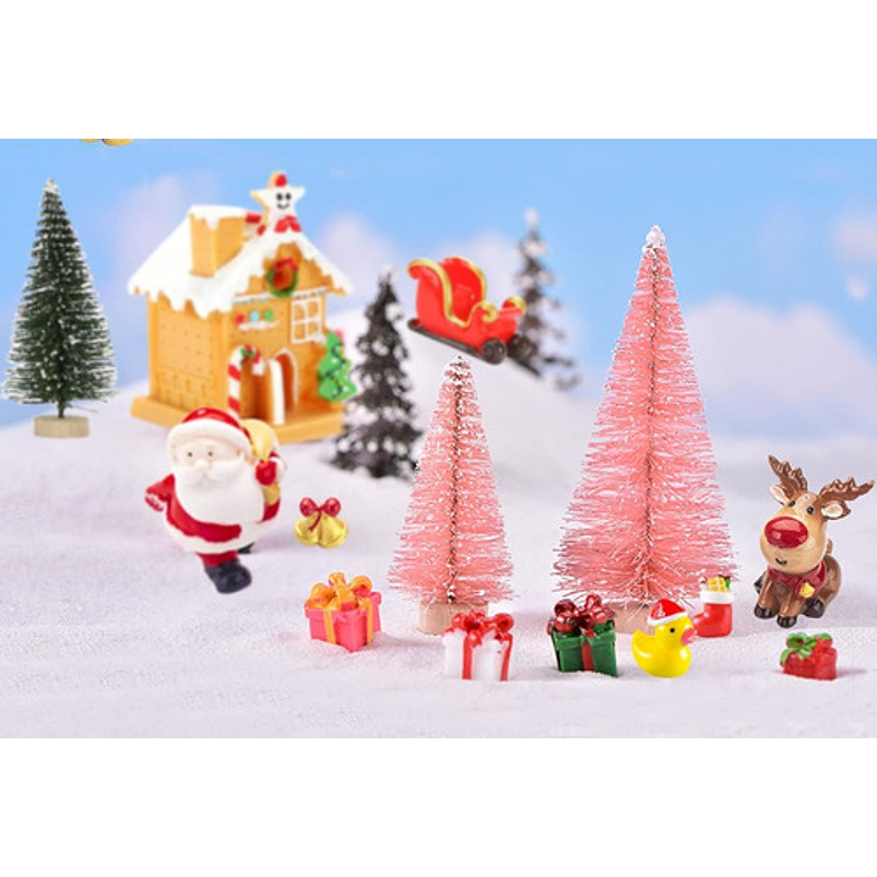 Kit Decorativo de Plantas Terrario Jardín de Hadas Navidad 3