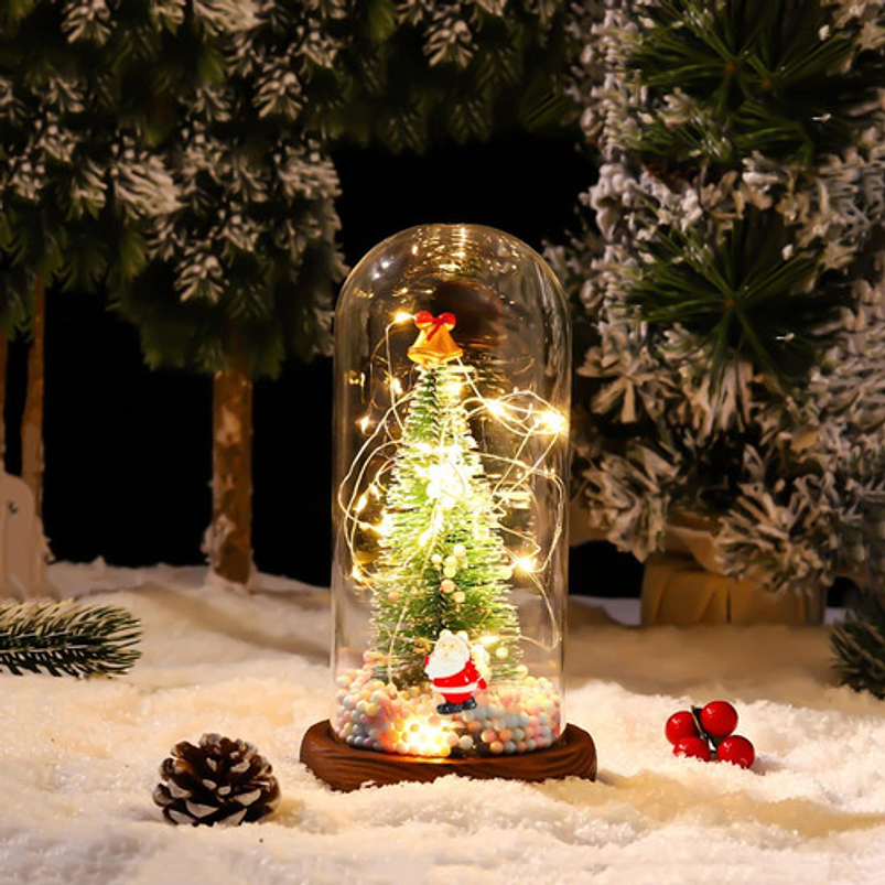 Kit Decorativo de Plantas Terrario Jardín de Hadas Navidad 5