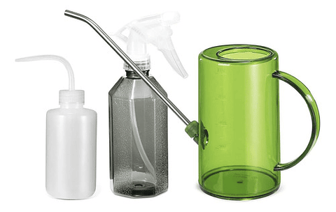 Kit Regadera Plástica Plantas Salida en Acero x 1 Litro