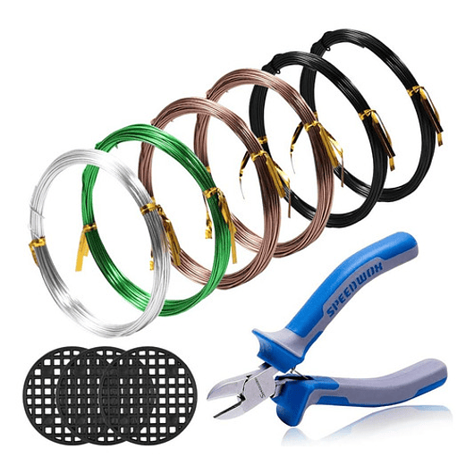 Alambres Entrenamiento Bonsai Aluminio x6 Rollos Total: 60 Mt 1