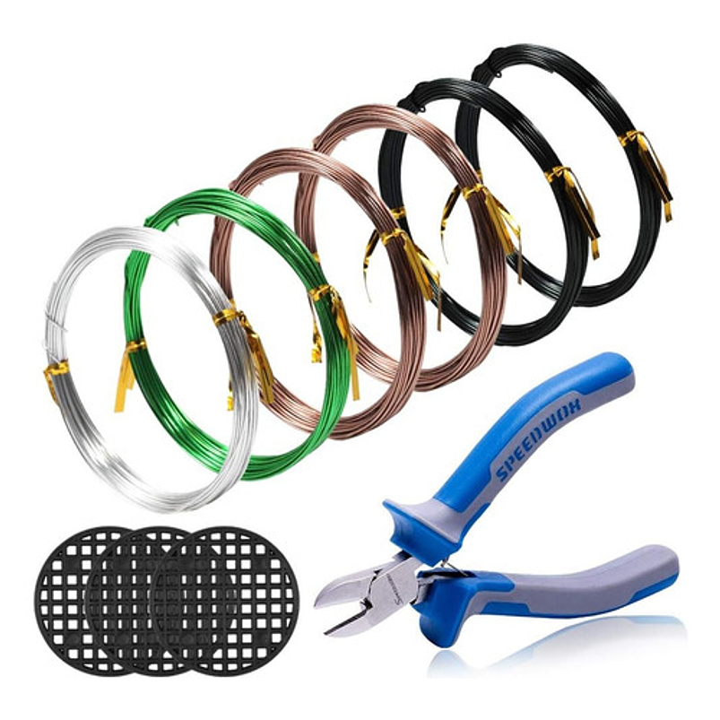 Alambres Entrenamiento Bonsai Aluminio x6 Rollos Total: 60 Mt 1