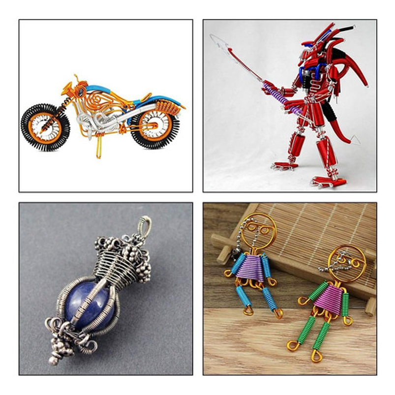 Alambres Entrenamiento Bonsai Aluminio x6 Rollos Total: 60 Mt 7