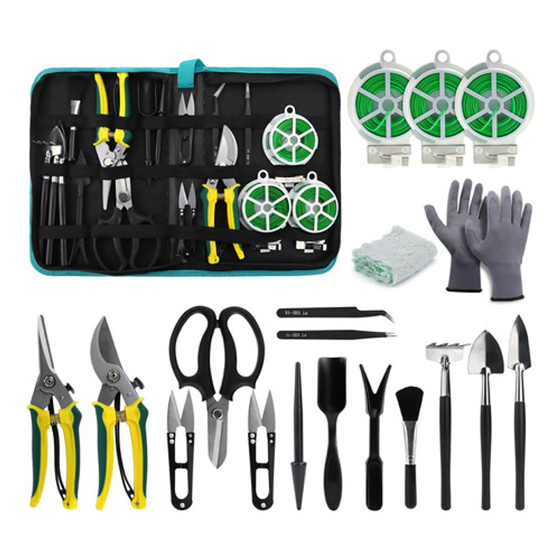 Kit Herramientas Plantas Suculentas y Bonsai x 20piezas más estuche 1