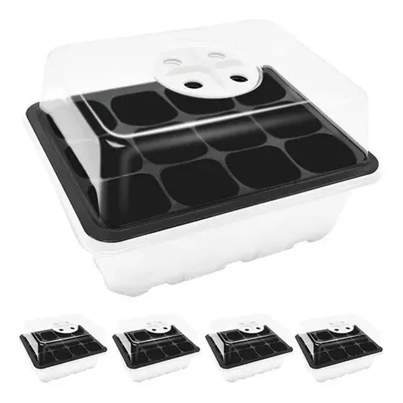 Bandeja Germinación Plantas Más Cúpula x12 Celdas c/u x10 Juegos 2