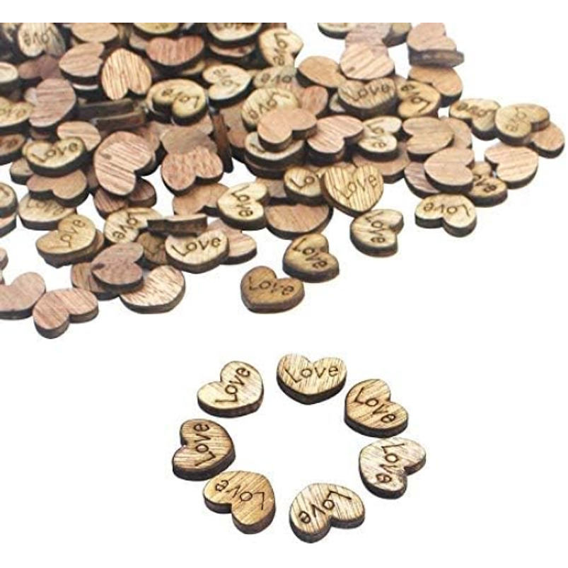 Mini Corazones Decorativos Terrarios Jardin De Hadas x50 piezas 1