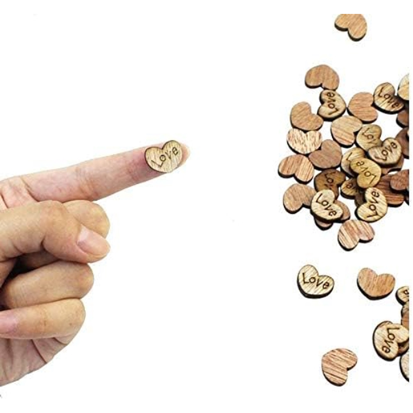 Mini Corazones Decorativos Terrarios Jardin De Hadas x50 piezas 3