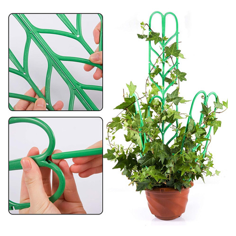 Soporte Plantas Trepadoras x2 Piezas Plástico Tipo Enrejado 3