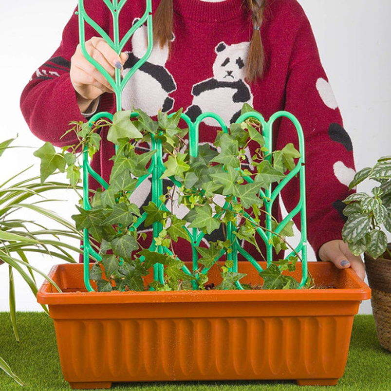 Soporte Plantas Trepadoras x2 Piezas Plástico Tipo Enrejado 5