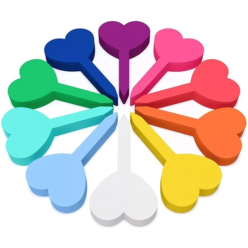 Etiquetas Plantas Siembra Corazón x25 Unidades 2