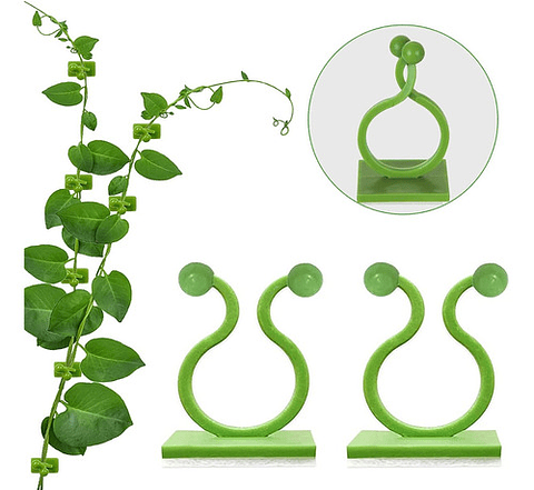 Clip Gancho De Amarre De Plantas, Hortalizas De Pared X20pz