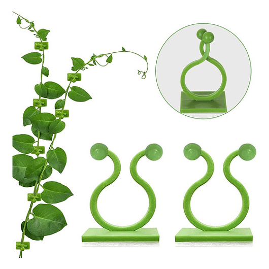 Clip Gancho De Amarre De Plantas, Hortalizas De Pared X20pz 1