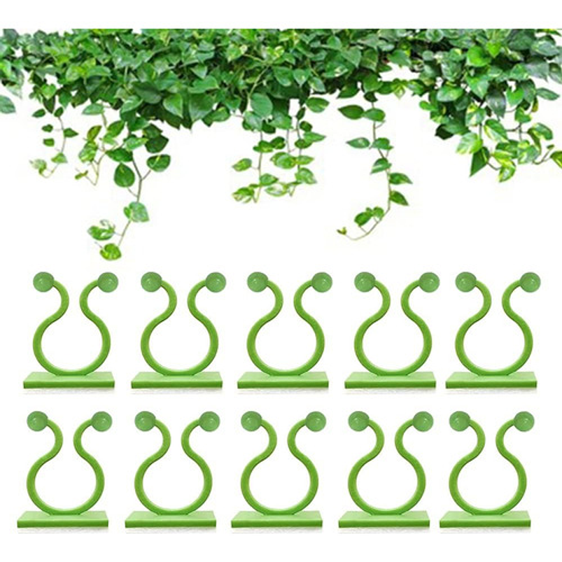 Clip Gancho De Amarre De Plantas, Hortalizas De Pared X 10pz 1