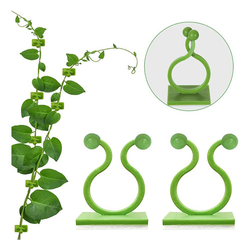 Clip Gancho De Amarre De Plantas, Hortalizas De Pared X 10pz 3