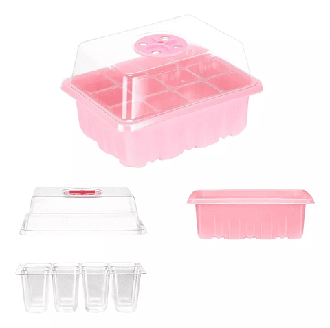 Bandeja Germinación Semillas Plantas Plástica mas cúpula x01 Pieza