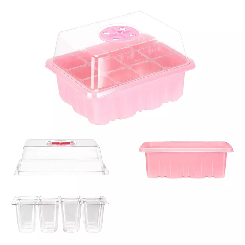 Bandeja Germinación Semillas Plantas Plástica mas cúpula x01 Pieza 2