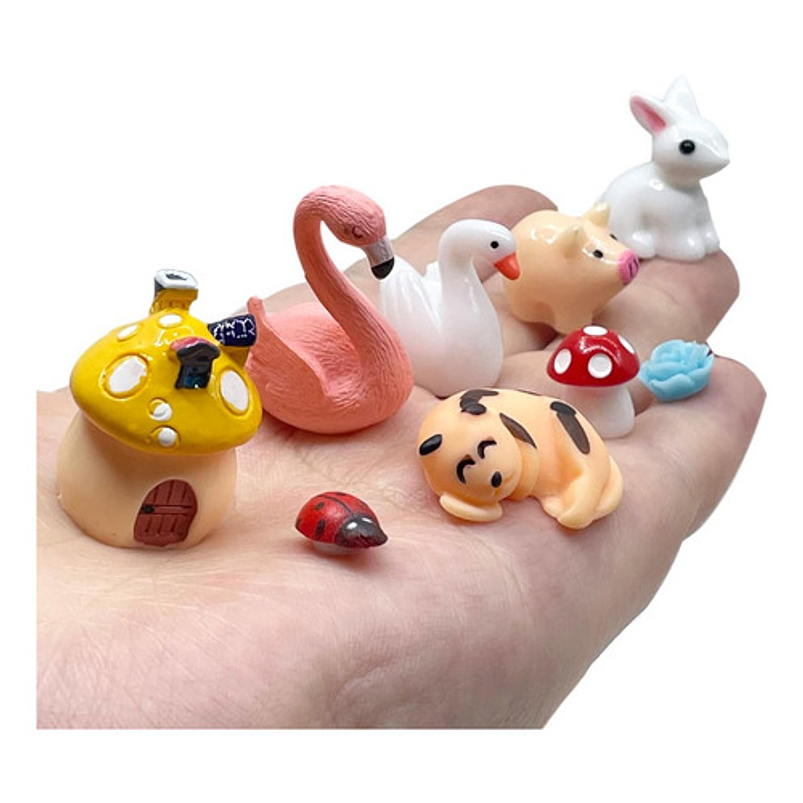 Kit Decorativo Plantas Terrario Jardín De Hadas Bonsai 105 piezas 2