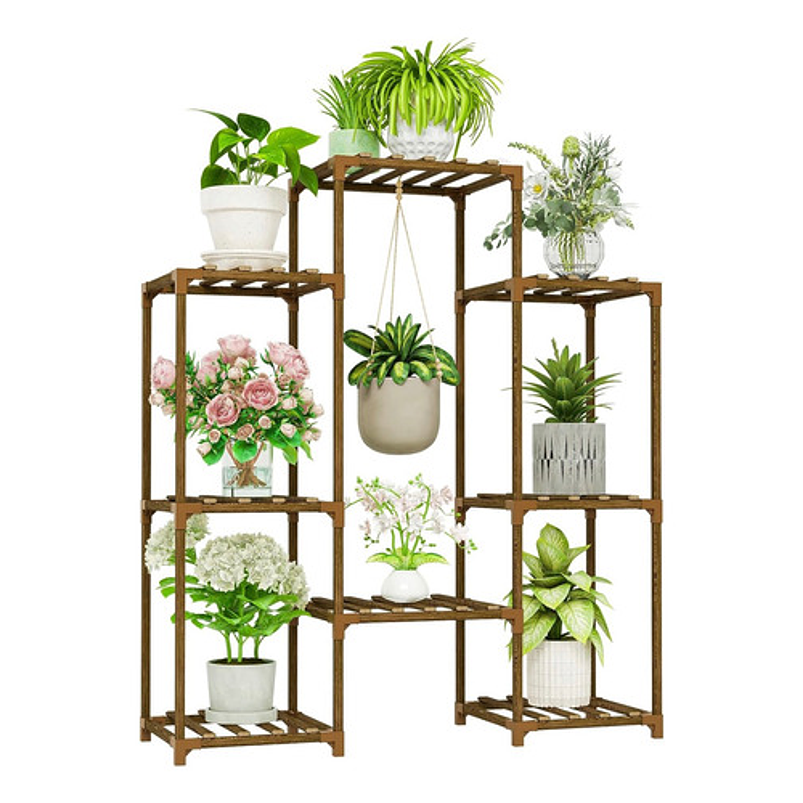 Soporte Estante de Plantas en Macetas en Madera 1