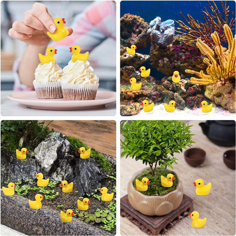 Mini Figura Patos De Jardín Hadas Terrario Suculentas  X20pz 3