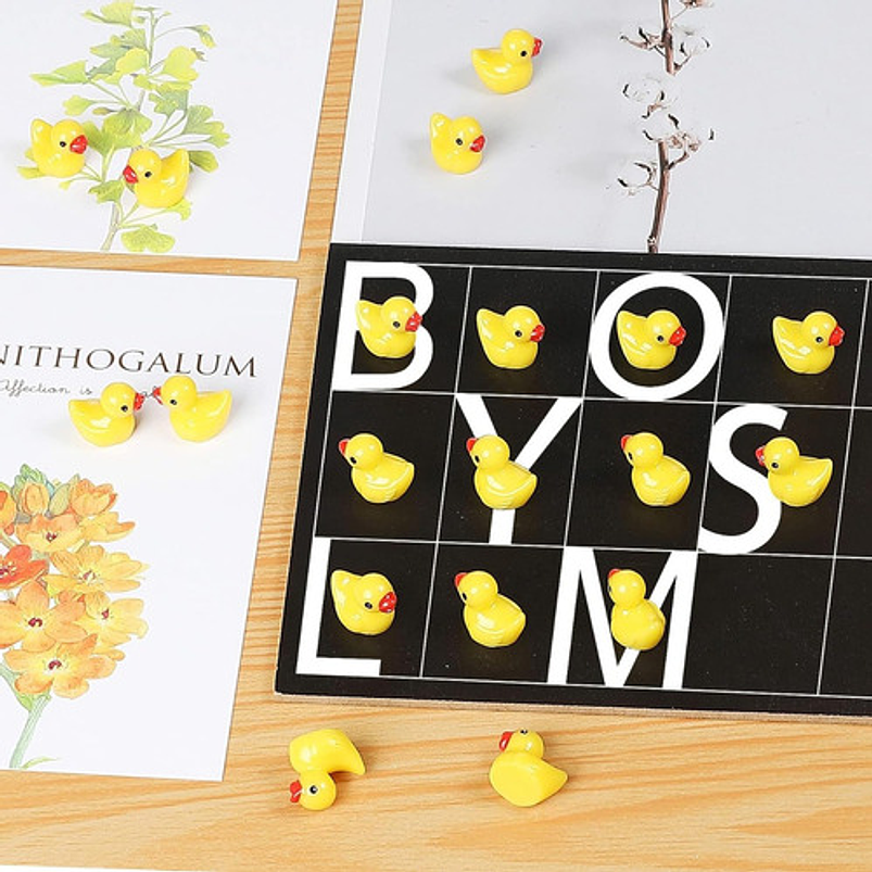 Mini Figura Patos De Jardín Hadas Terrario Suculentas  X20pz 4