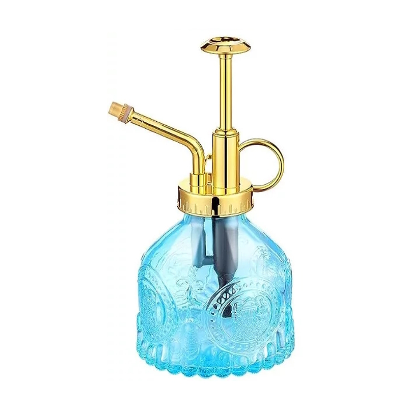 Regadera Plantas Spray Vintage en Vidrio x200ml Rociador 6