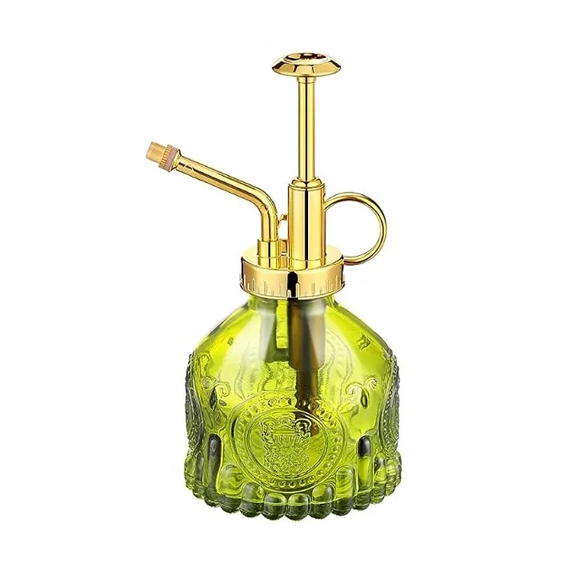 Regadera Plantas Spray Vintage en Vidrio x200ml Rociador 7