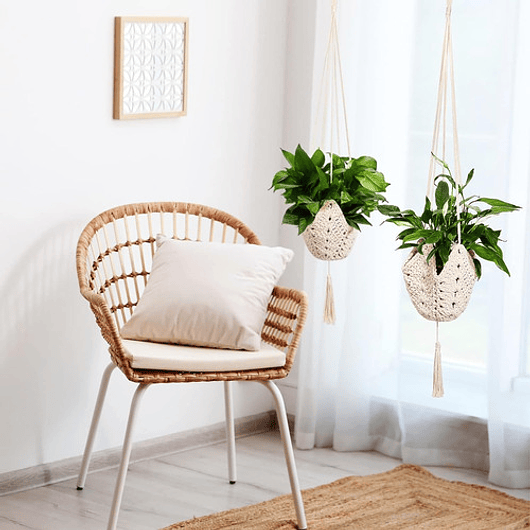 Macramé Colgante Soporte Decorativo De Plantas X01 Pieza 3