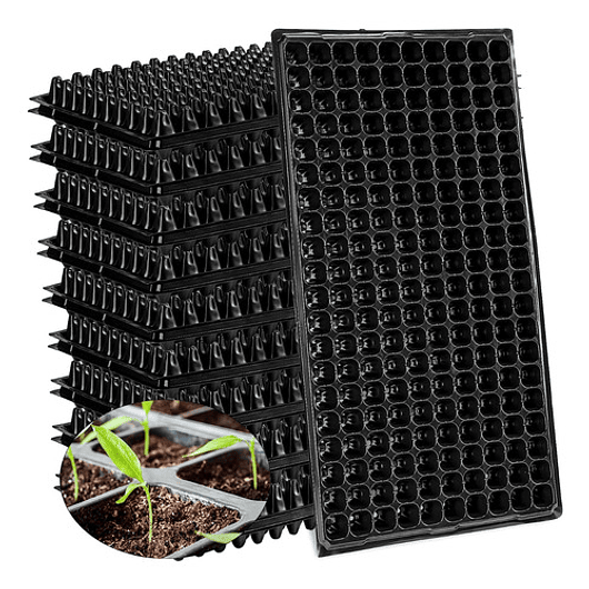 Bandeja 200 Cavidades Germinación Plantulas Plástica X2 Pz 1