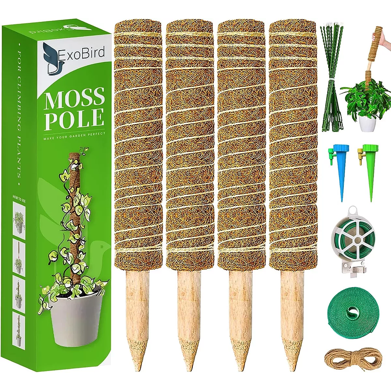 Kit Soporte En Fibra De Coco Plantas Trepadoras x4 Unidades 1