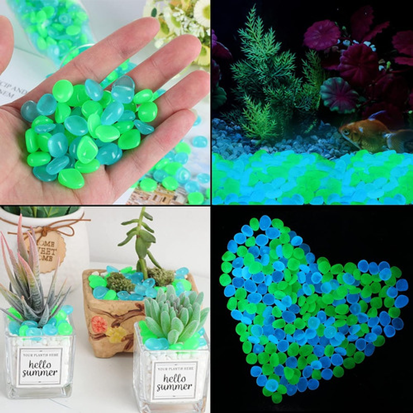 Piedras Luminosas Jardín - Peceras X300pzs Brillan Oscuridad 6