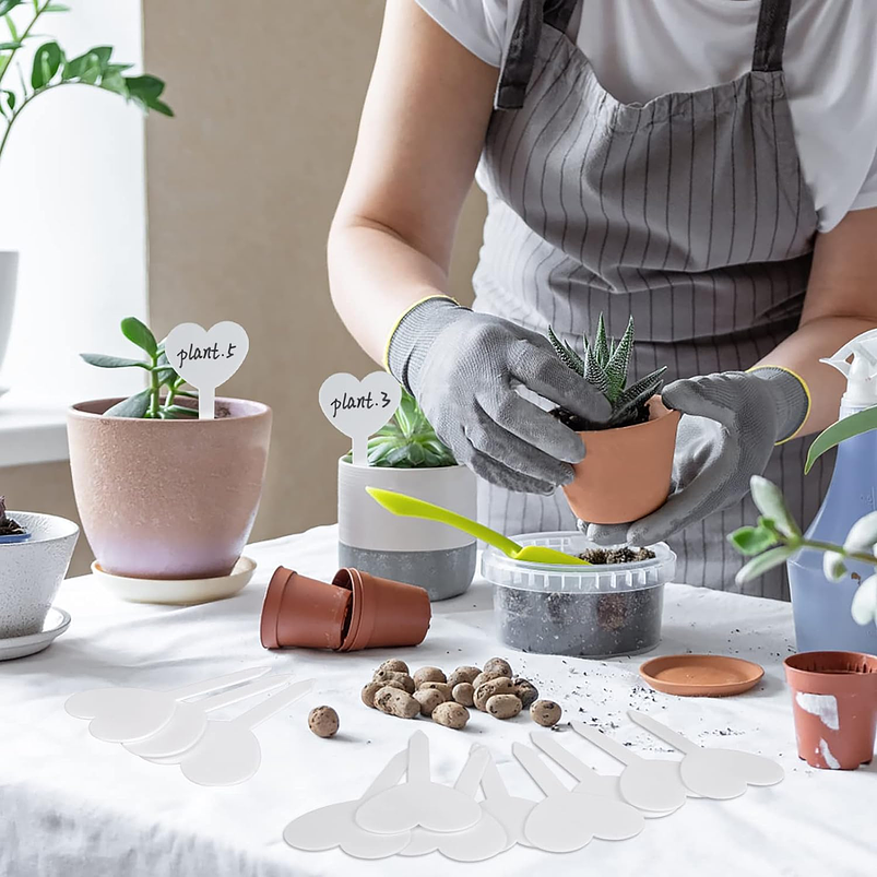 Etiquetas Plantas Siembra Corazón x25 Unidades 14