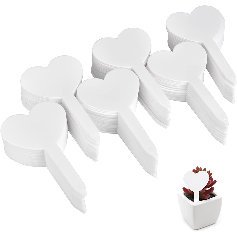 Etiquetas Plantas Siembra Corazón x25 Unidades 6