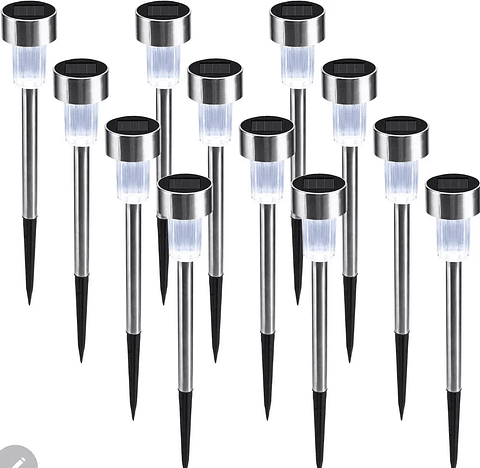 Lamparas de Luz Led Jardín x2